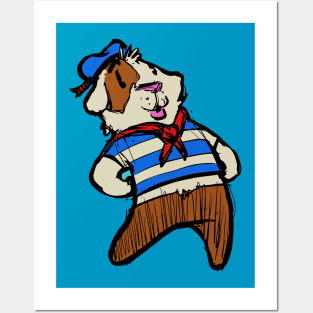 Guinea Pig Sailor Posters and Art